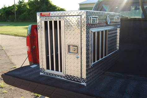 metal dog box for truck|custom aluminum dog truck boxes.